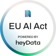 heyData Siegel zur EU-KI-Verordnung (EU AI Act)